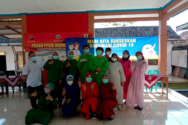 Vaksinasi Covid-19 di Puskesmas Kemalang