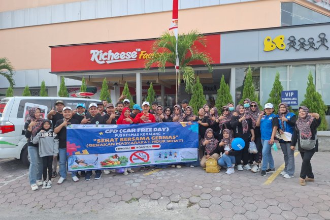 Kegiatan Pemeriksaan Kesehatan Puskesmas Kemalang dalam Kegiatan Car Free Day